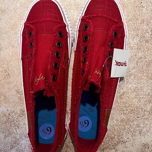 Blowfish Red Canvas Sneakers